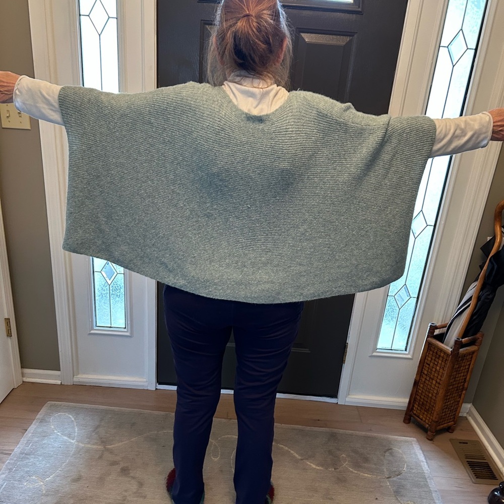 World Market Light Heathered Green Wrap/Sweater - Picture 7 of 7